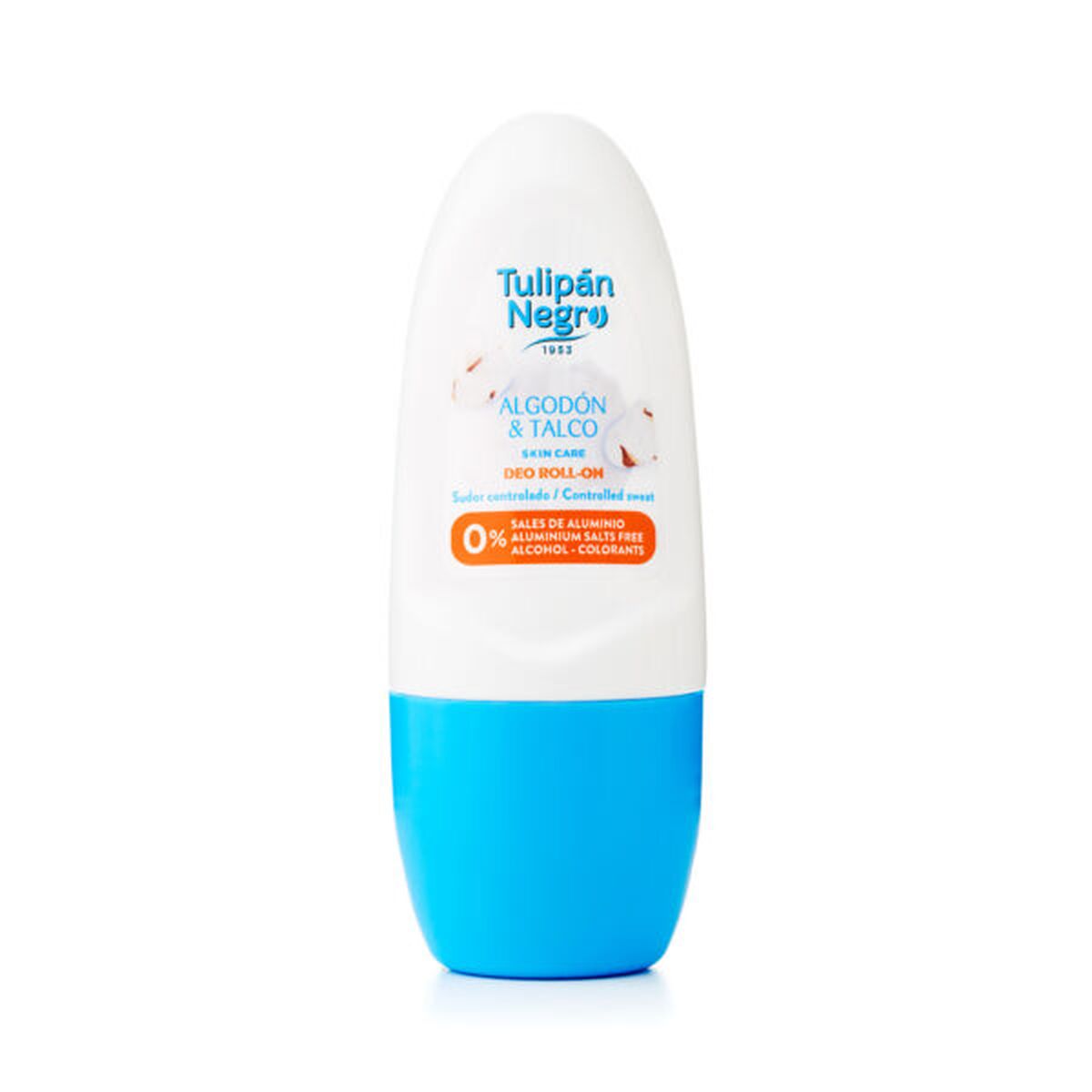 Rutulinis doedorantas Tulipán Negro Algodon & Talco 50 ml
